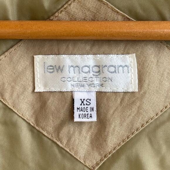 Lew Magram Collection Genuine Coyote Fur Trim Gold Coat sz XS - Picture 13 of 14